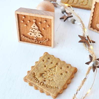 Biscotti decorati con Timbri di Natale